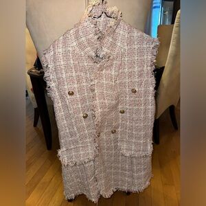 Pink Vintage Sleeveless Vest